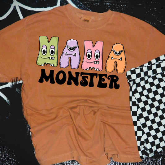 MAMA Monster Comfort Colors Graphic Tee