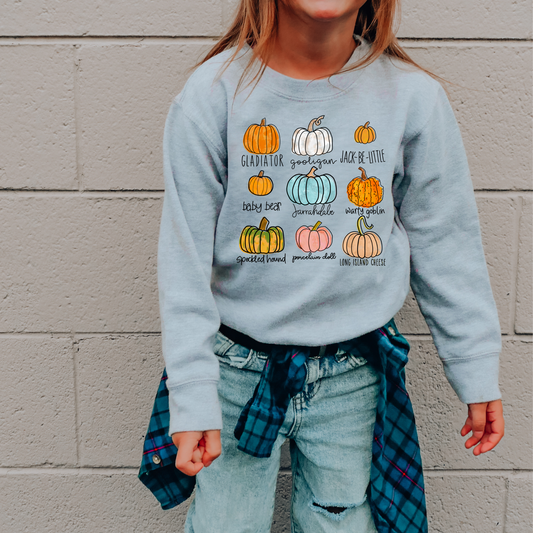 Pumpkin Variation Kids Sweatshirt