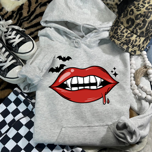 Vampire Lips Halloween Hoodie