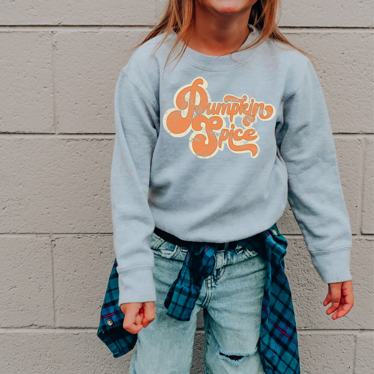 Pumpkin Spice Season Kids Sweatshirt