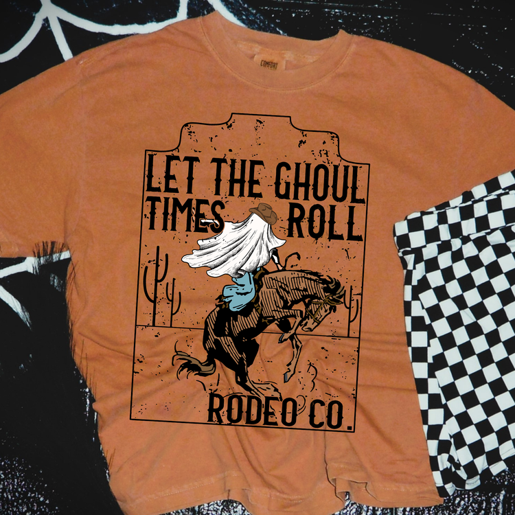 Let The Ghoul Times Roll Comfort Colors Graphic Tee