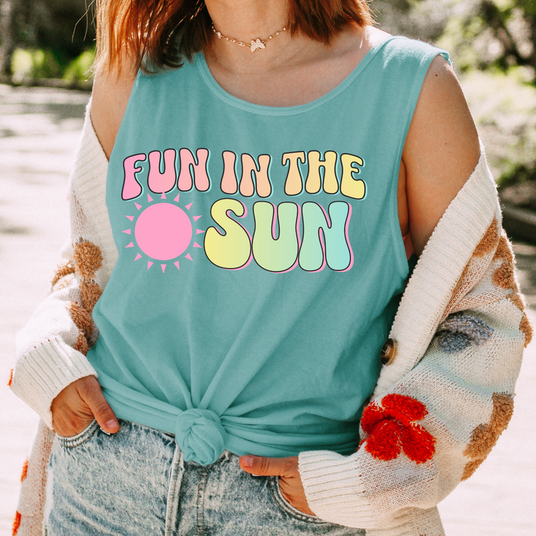 Fun In The Sun Comfort Colors Tank Top