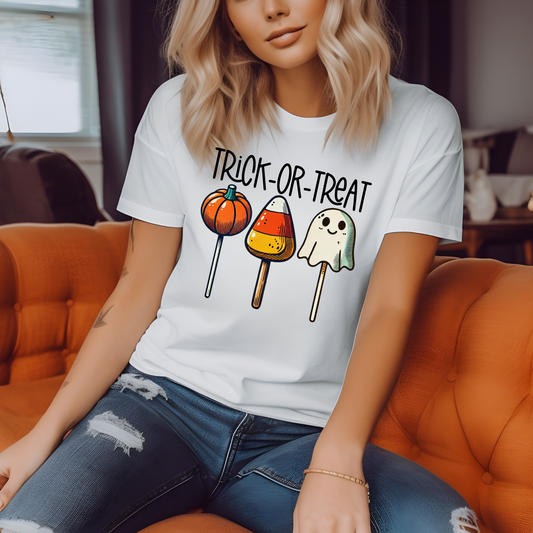 Trick Or Treat Adult Graphic Tee