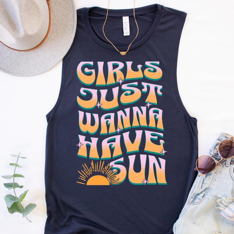 Girls Just Wanna Have Sun Summer Tank Top