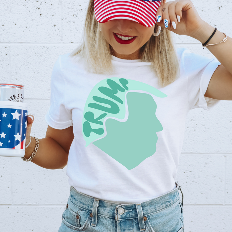 Teal Trump Graphic Tee