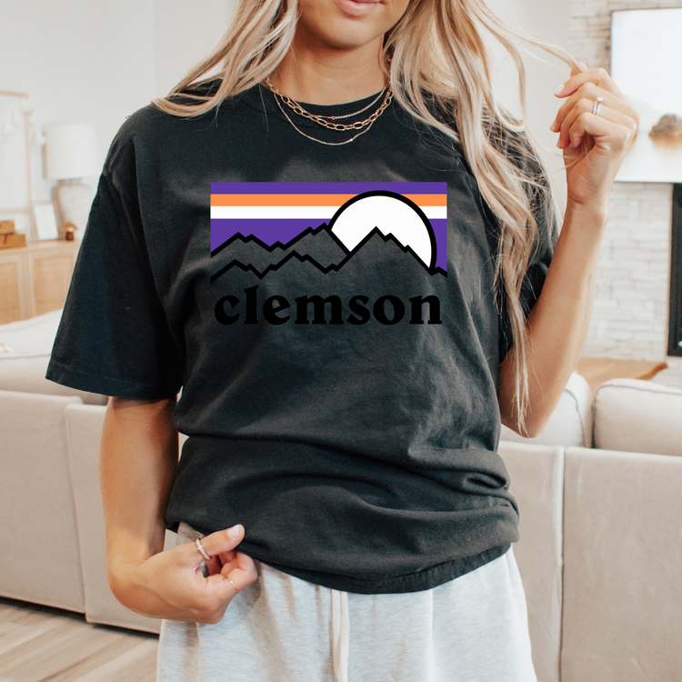 Classic Clemson Football Comfort Colors Graphic Tee