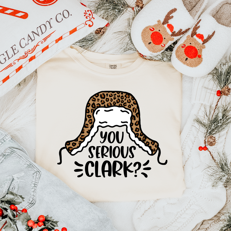 Are You Serious Clark Leopard Comfort Colors Graphic Tee