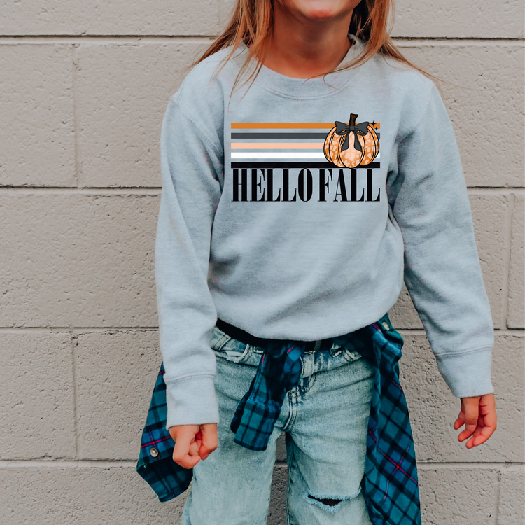 Hello Fall Kids Sweatshirt