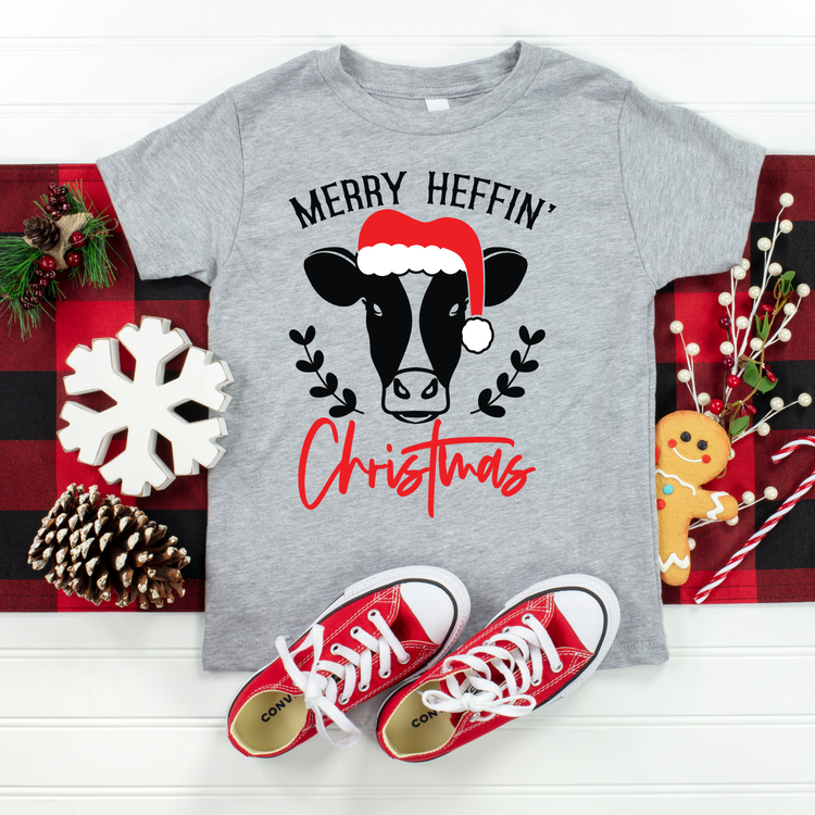 Merry Heffin' Christmas Kids Graphic Tee