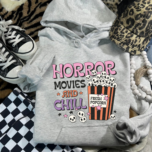 Horrow Movies and Chill Halloween Hoodie