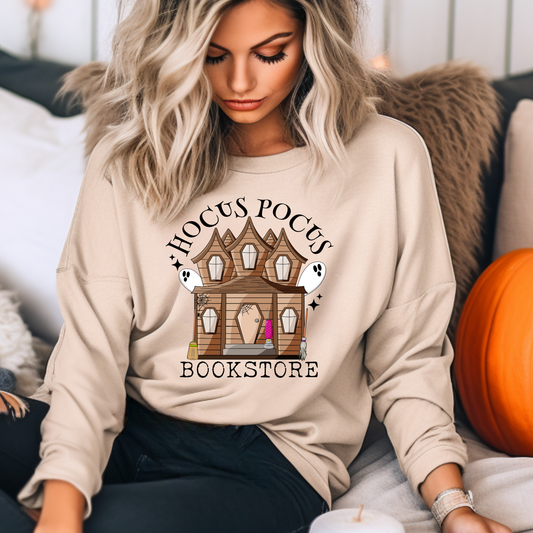 Hocus Pocus Book Store Halloween Sweatshirt