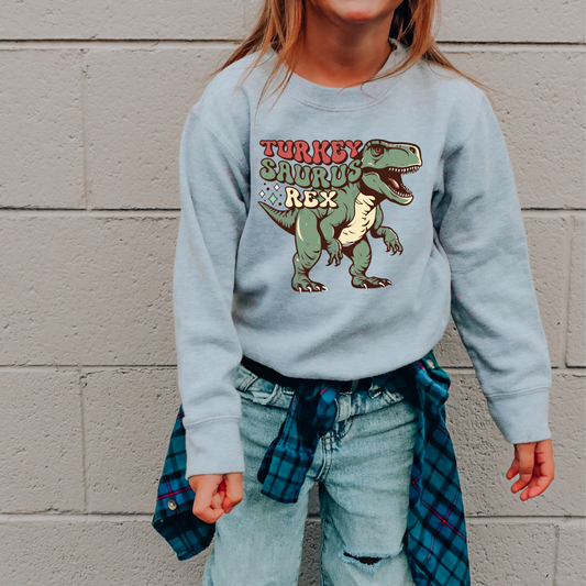 Turkeysaurs Kids Sweatshirt