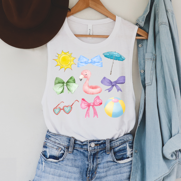 Summer Bows Summer Tank Top