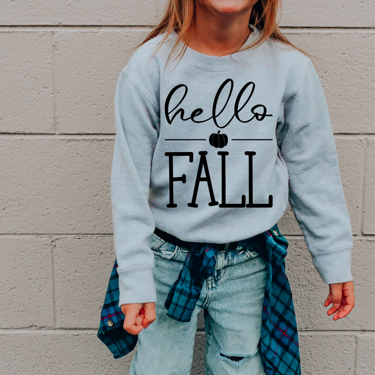 Hello Fall Kids Sweatshirt