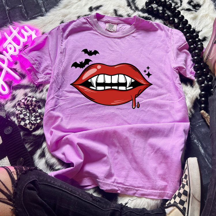 Vampire Teeth Comfort Colors Graphic Tee