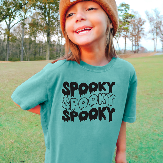 Boo Yall Comfort Colors Youth Halloween Graphic Tee