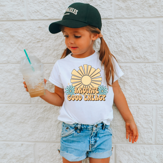 Radiate Good Energy Kids Summer Graphic Tee