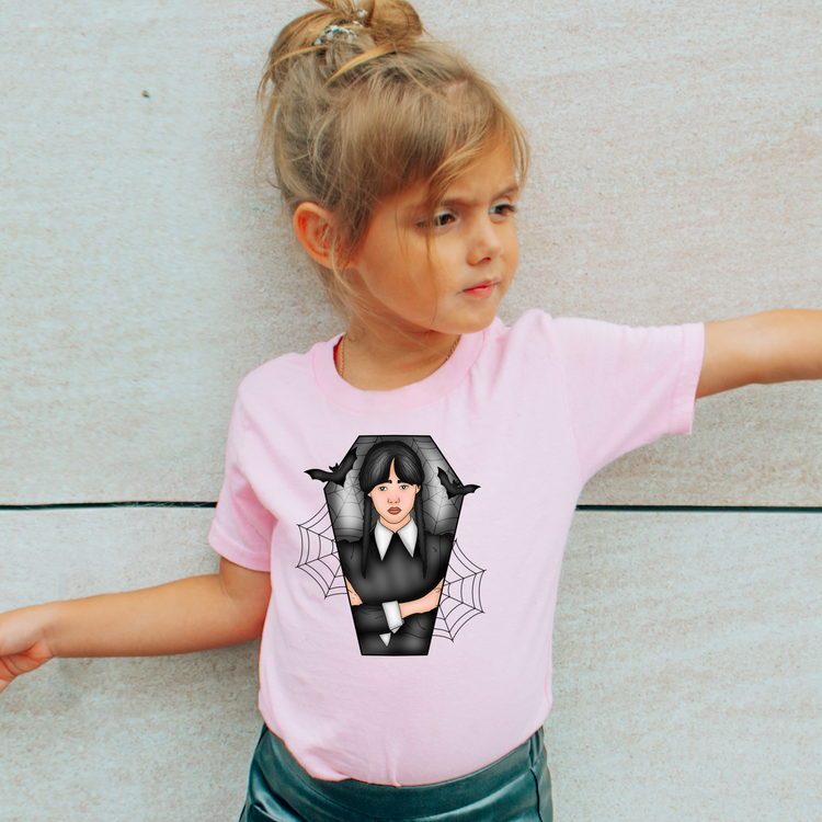 Wednesday Halloween Kids Graphic Tee