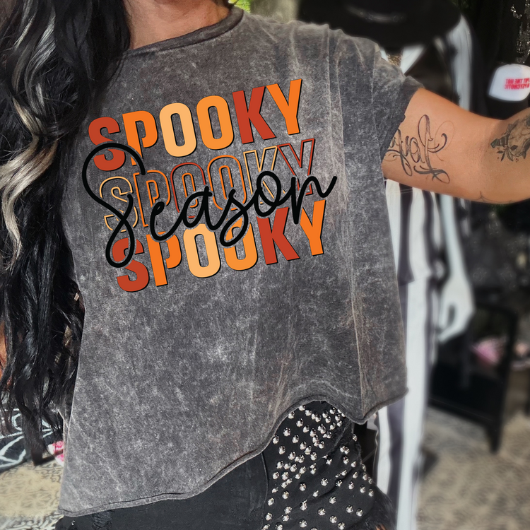 Spooky Season Mineral Washed Halloween Tee