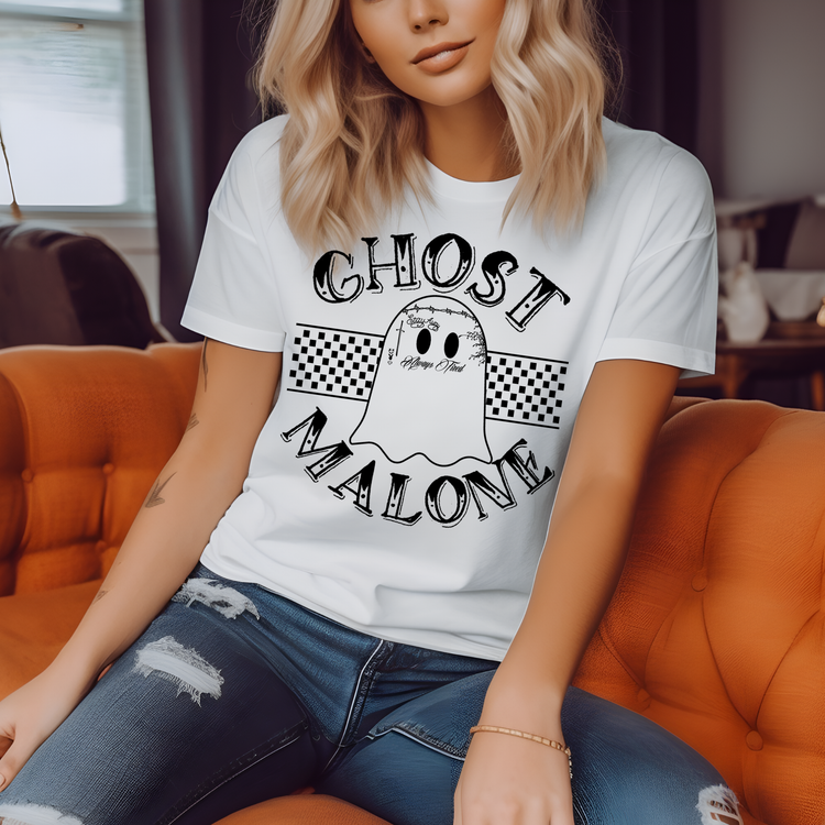 Ghost Malone Adult Graphic Tee