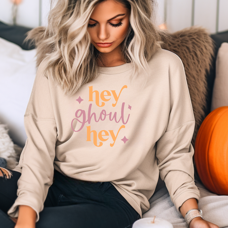 Hey Ghoul Hey Halloween Sweatshirt