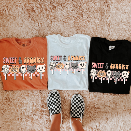 Sweet And Spooky Comfort Colors Graphic Tee