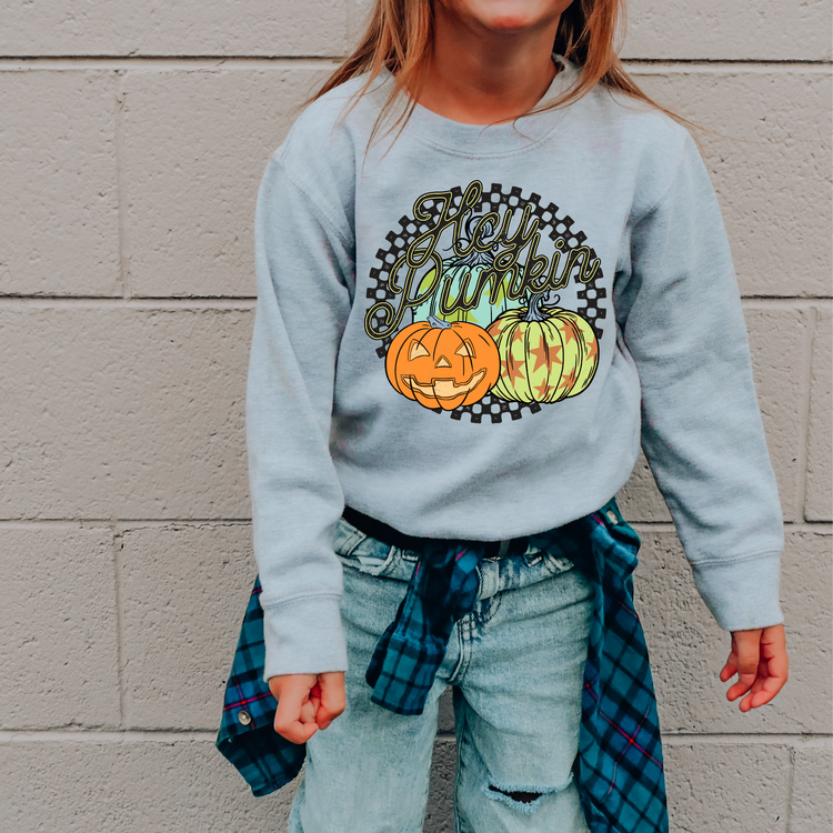 Hey Pumpkin Kids Sweatshirt