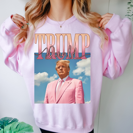 Trump Pink Political Sweatshirt