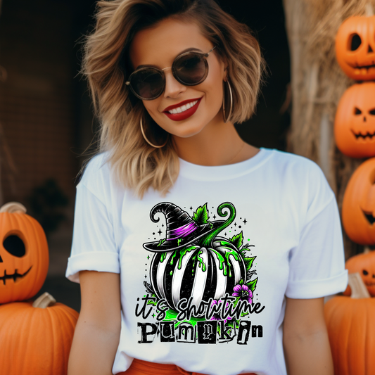 It's Showtime Pumpkin Adult Graphic Tee