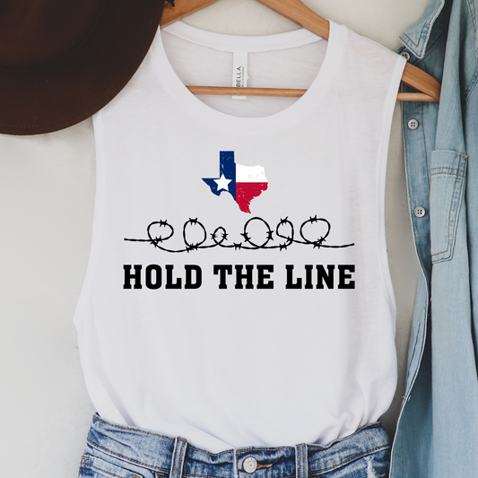 Hold the Line Political Tank Top