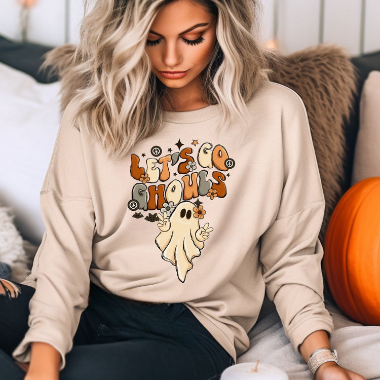 Lets Go Ghouls Halloween Sweatshirt