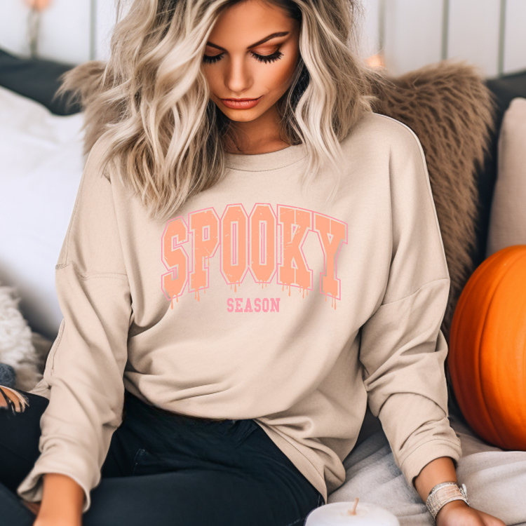 Spooky Peach Halloween Sweatshirt