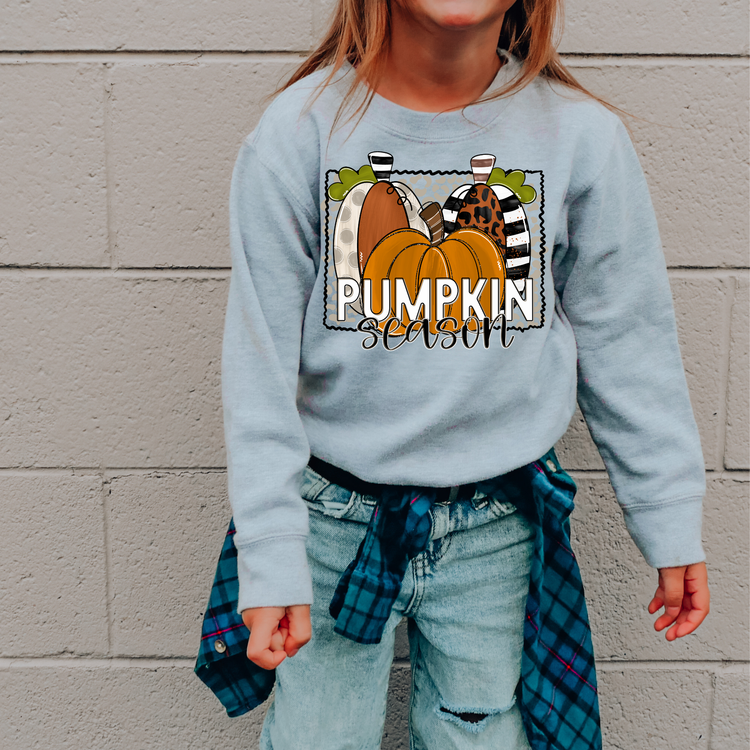 Pumpkin Season Kids Sweatshirt