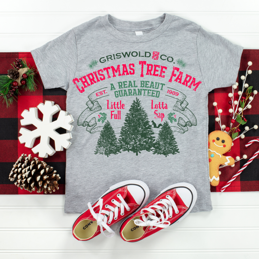 Christmas Tree Farm Christmas Kids Graphic Tee