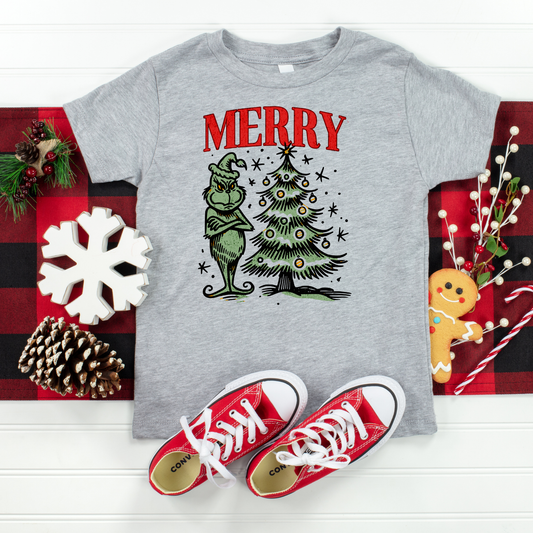 Merry Christmas Kids Graphic Tee