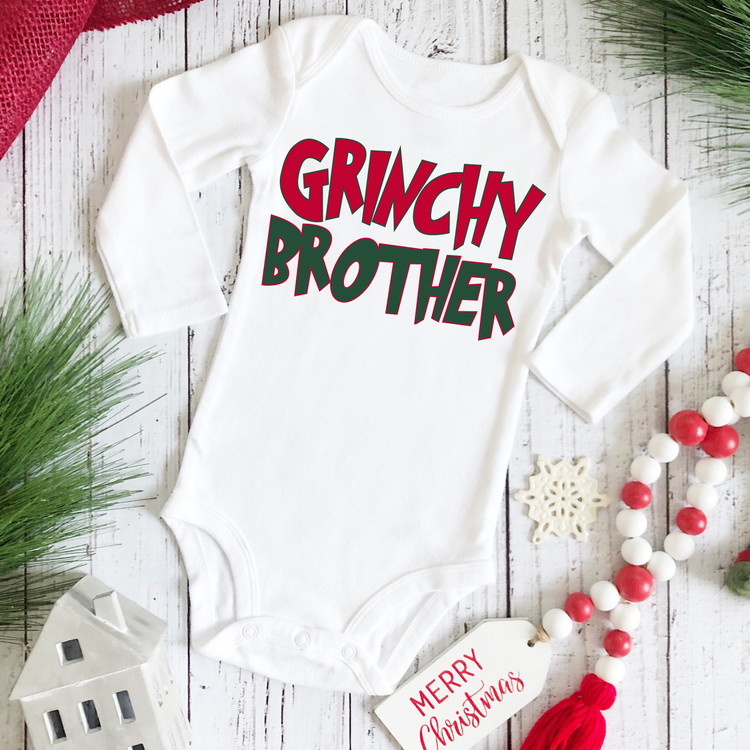 (G)rinchy Brother Christmas Onesie