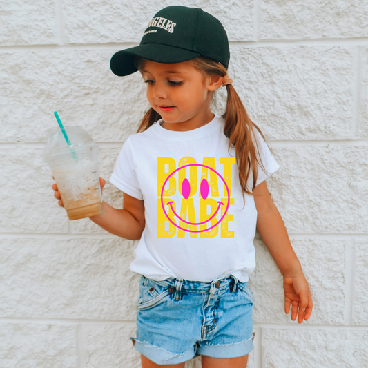 Boat Babe Kids Summer Graphic Tee