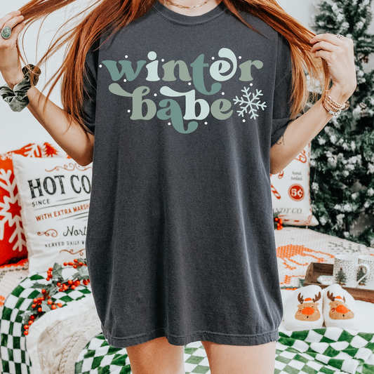 Winter Babe Comfort Colors Graphic Tee