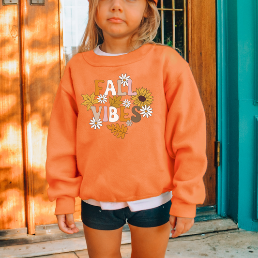 Fall Vibes Kids Sweatshirt