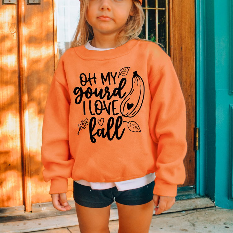 I Love Fall Kids Sweatshirt