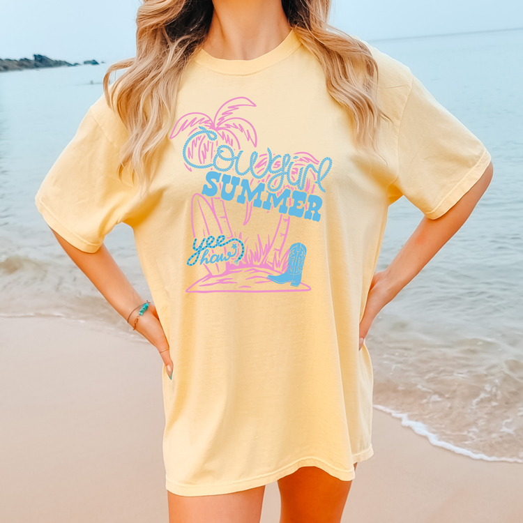 Cowgirl Summer Comfort Colors Graphic Tee