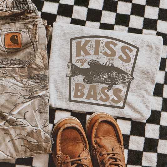 Kids Kiss My Bass Graphic Tee