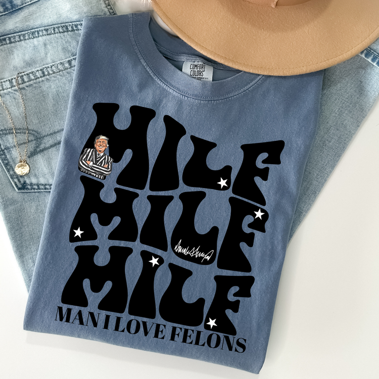 Milf Black Comfort Colors Graphic Tee