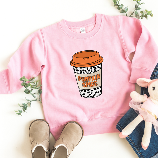 Pumpkin Spice Coffee Kids Sweatshirt