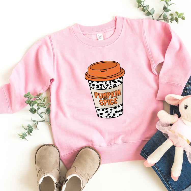 Pumpkin Spice Coffee Kids Sweatshirt