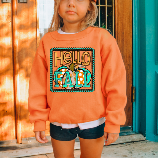 Hello Fall Kids Sweatshirt