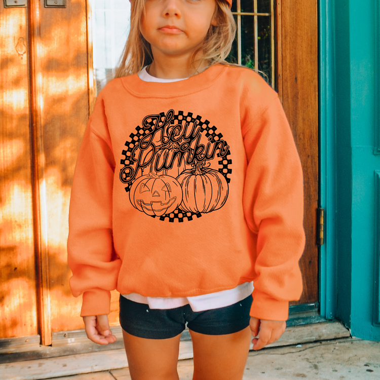 Hey Pumpkin Kids Sweatshirt