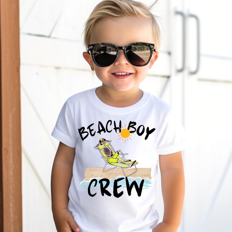 Beach Boy Crew Kids Summer Graphic Tee