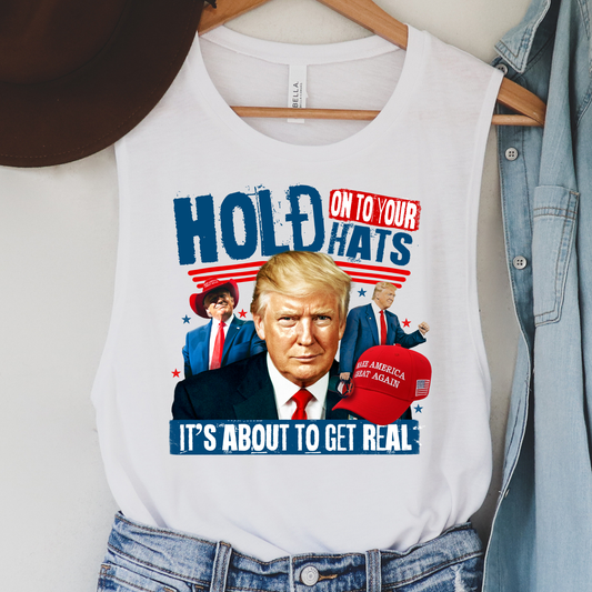 Hold On To Your Hats Political Tank Top