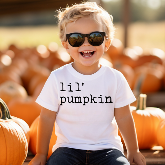 Lil Pumpkin Fall Kids Graphic Tee